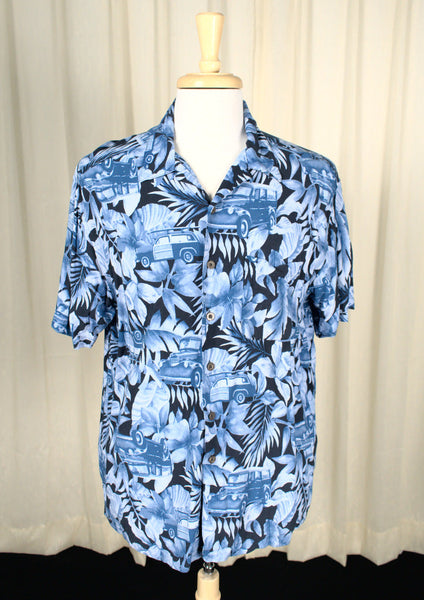 Blue Woody Aloha Shirt Cats Like Us