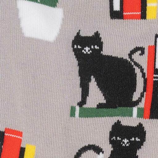 Booked For Meow Crew Socks Cats Like Us