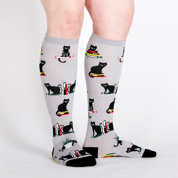 Booked For Meow Knee Socks Cats Like Us