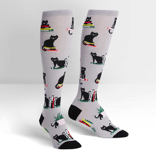 Booked For Meow Knee Socks Cats Like Us