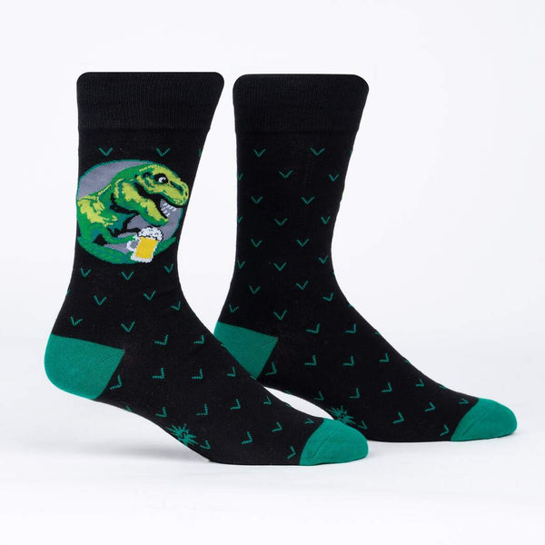Brewed to a T Rex Crew Socks Cats Like Us