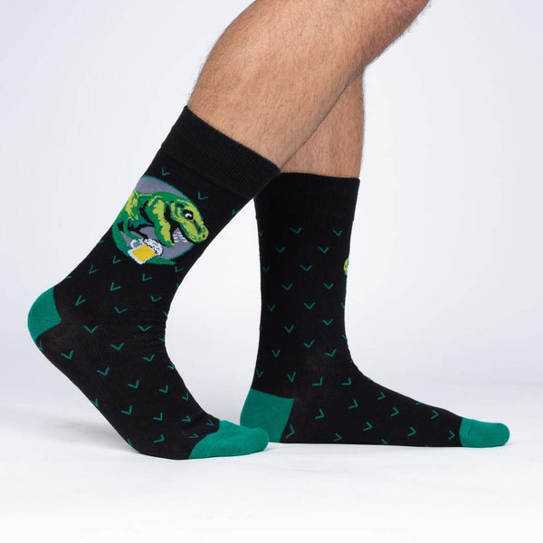 Brewed to a T Rex Crew Socks Cats Like Us