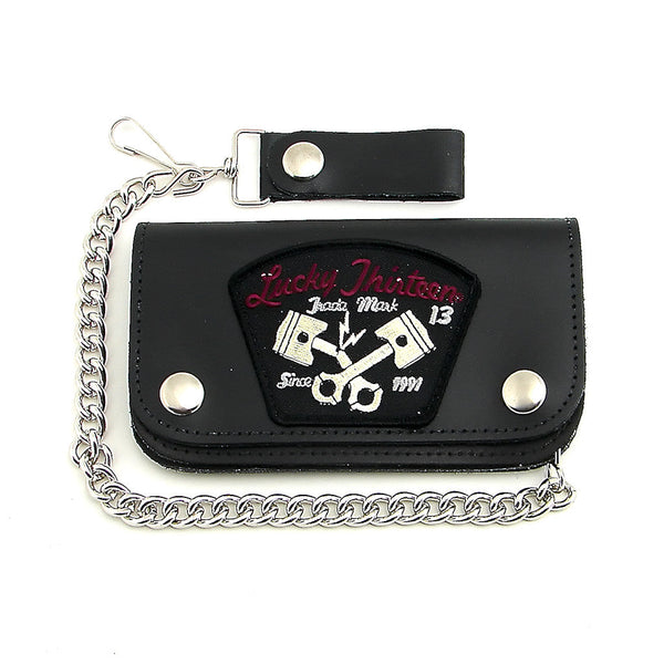 Broken Piston Leather Wallet Cats Like Us