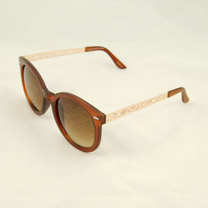Brown Gold Abstract Sunglasses Cats Like Us
