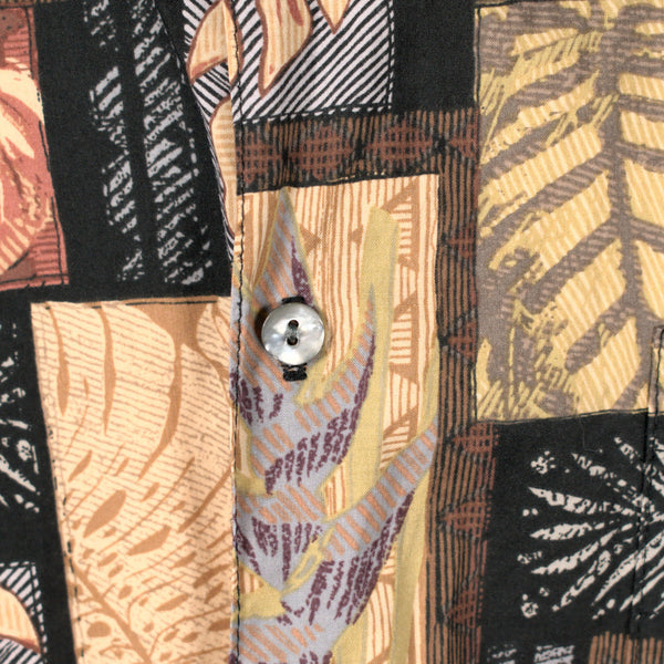 Brown Palm Leaves Tiki Shirt Cats Like Us