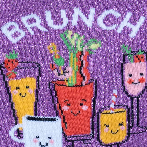Brunch Buddies Crew Socks Cats Like Us