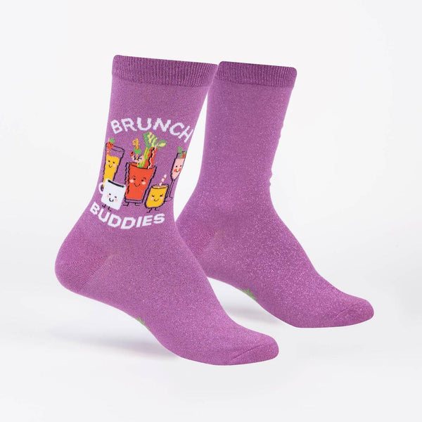 Brunch Buddies Crew Socks Cats Like Us