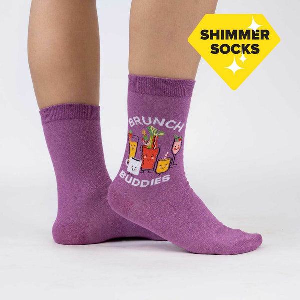 Brunch Buddies Crew Socks Cats Like Us