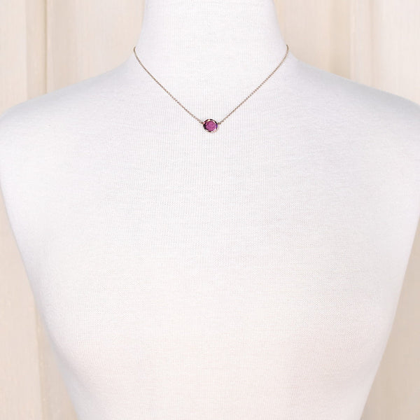 Burgundy Wine Avon Vintage Necklace Cats Like Us