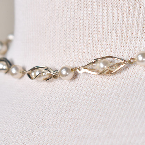 Caged Pearl Necklace Cats Like Us