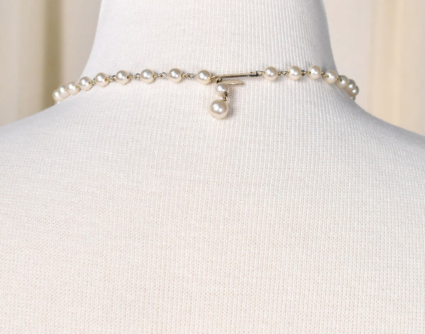 Caged Pearl Necklace Cats Like Us