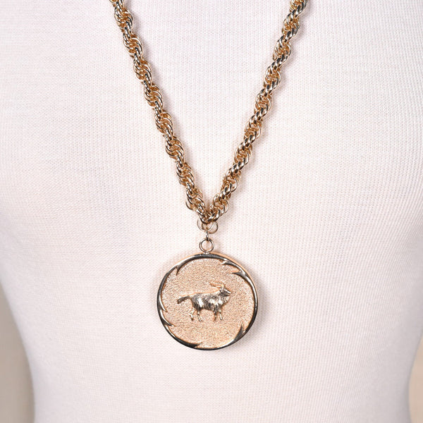 Capricorn Medallion Necklace Cats Like Us