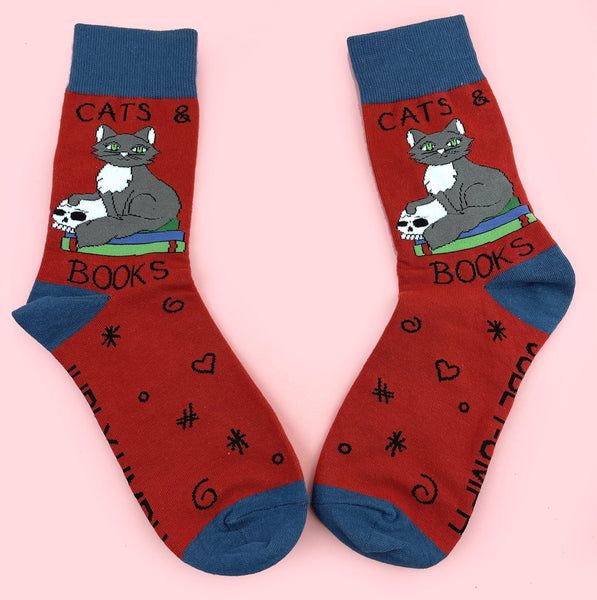 Cats & Books Socks Cats Like Us