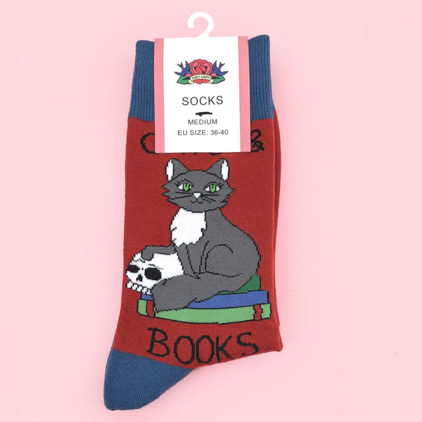 Cats & Books Socks Cats Like Us