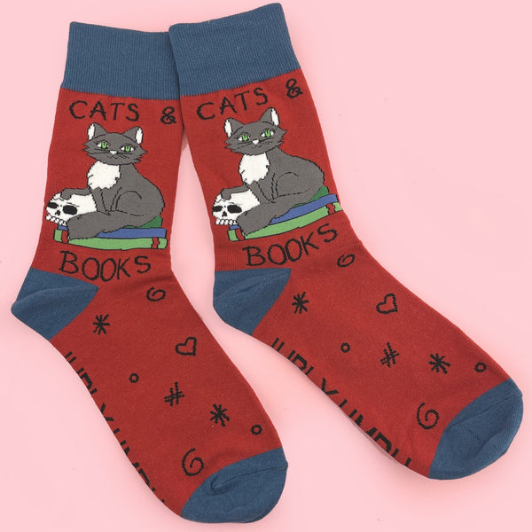Cats & Books Socks Cats Like Us