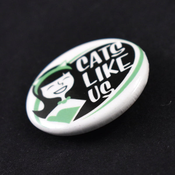 Cats Like Us Logo Button Pin Cats Like Us
