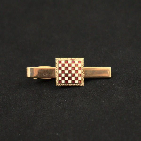 Chess Board Tie Bar Cats Like Us