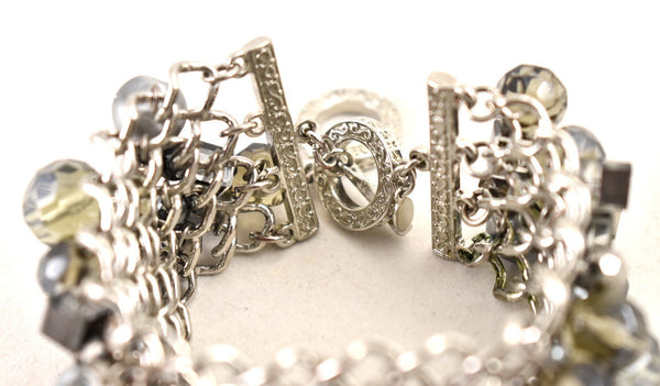 Chunky Mesh & Bead Bracelet Cats Like Us