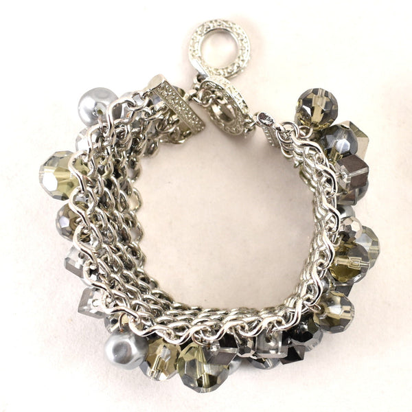 Chunky Mesh & Bead Bracelet Cats Like Us