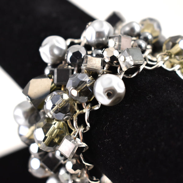 Chunky Mesh & Bead Bracelet Cats Like Us