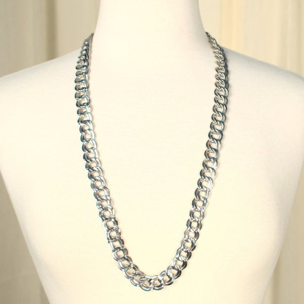 Chunky Silver Chain Necklace Cats Like Us