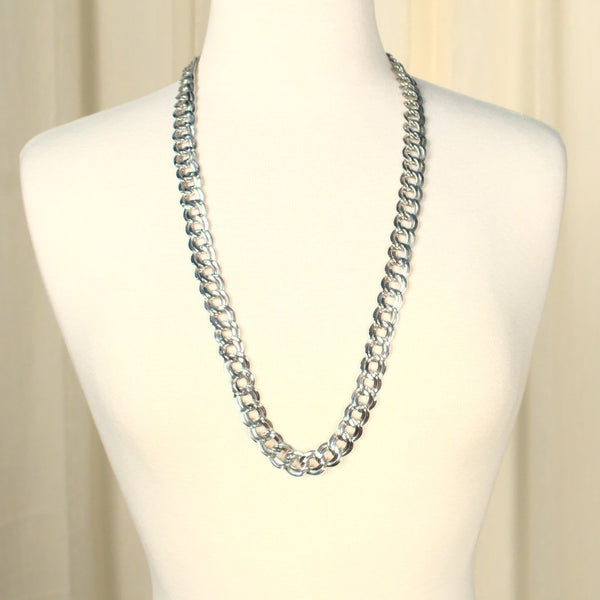 Chunky Silver Chain Necklace Cats Like Us
