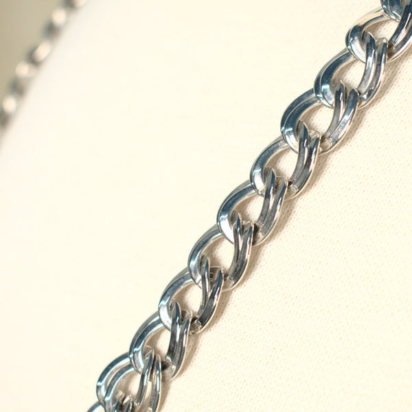 Chunky Silver Chain Necklace Cats Like Us