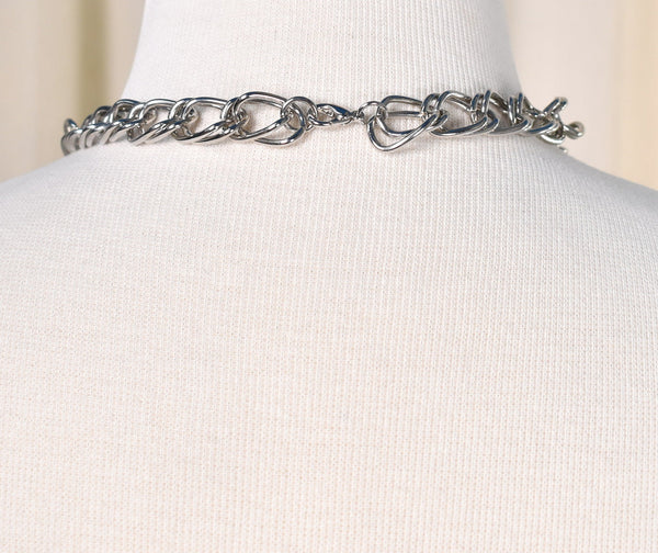 Chunky Silver Necklace Set Cats Like Us