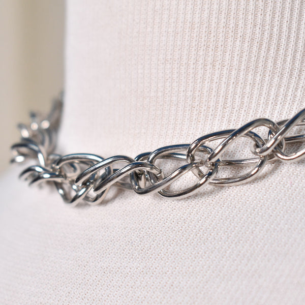 Chunky Silver Necklace Set Cats Like Us