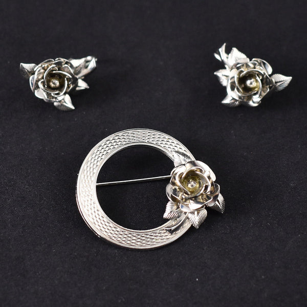 Circle Rose Vintage Brooch Set Cats Like Us