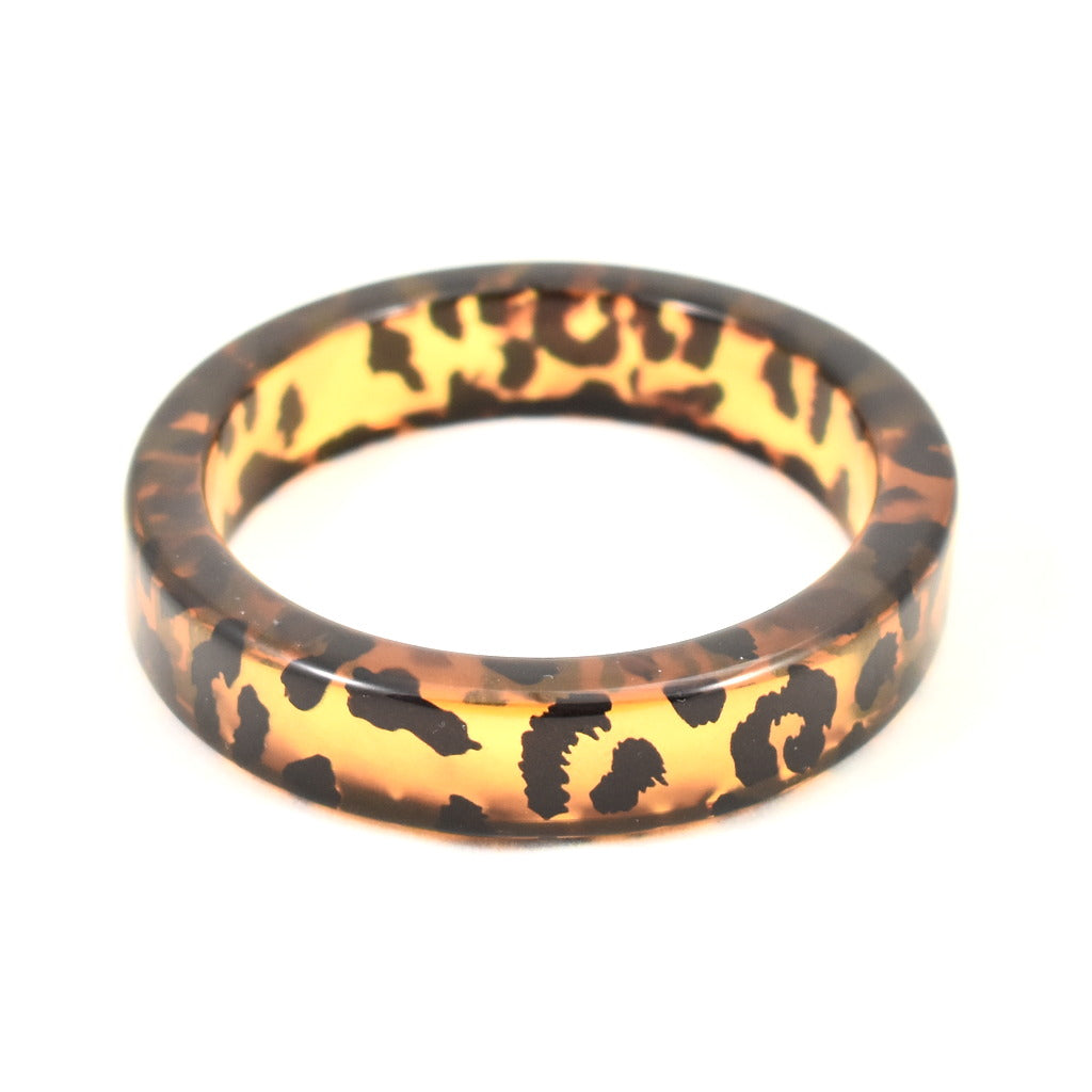 Clear Leopard Print Bangle, image size:1024x1024