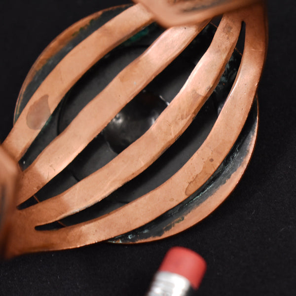 Copper Vintage Target Cuff Bracelet Cats Like Us