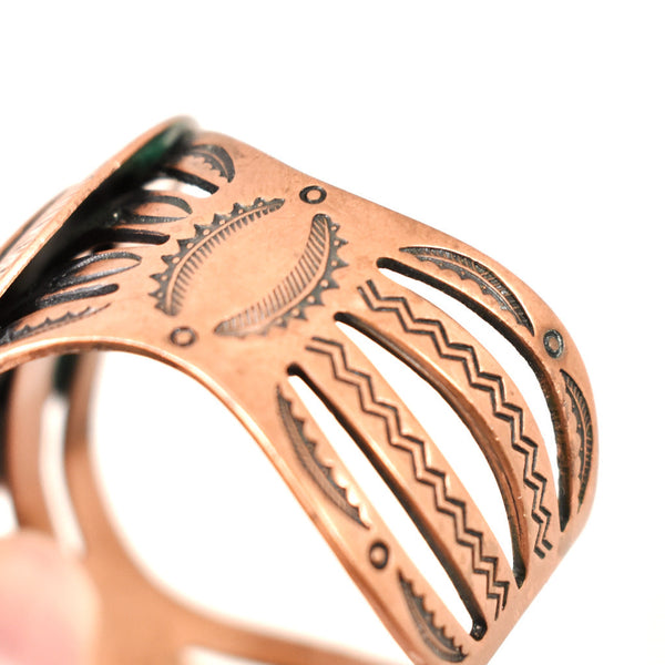Copper Vintage Target Cuff Bracelet Cats Like Us