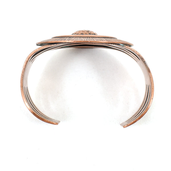 Copper Vintage Target Cuff Bracelet Cats Like Us