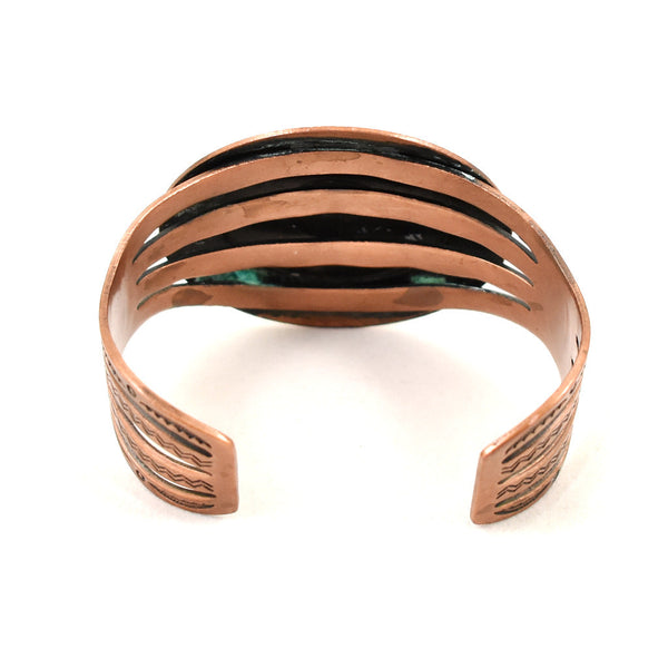 Copper Vintage Target Cuff Bracelet Cats Like Us