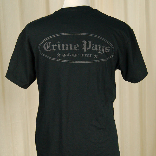 Crime Pays Logo T Shirt Cats Like Us