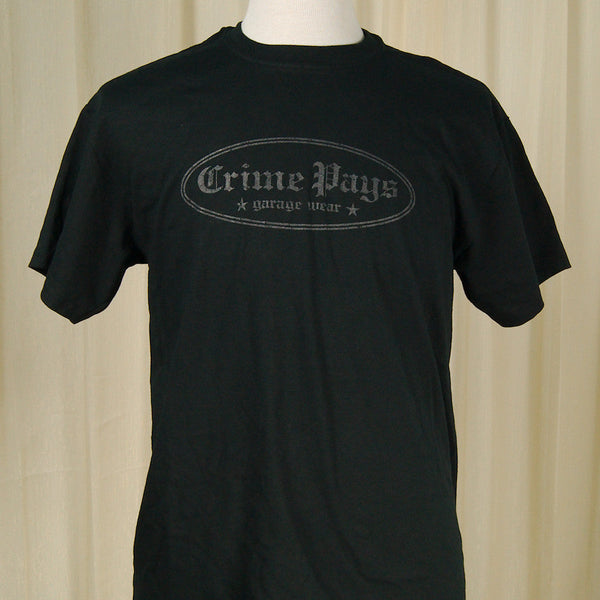 Crime Pays Logo T Shirt Cats Like Us