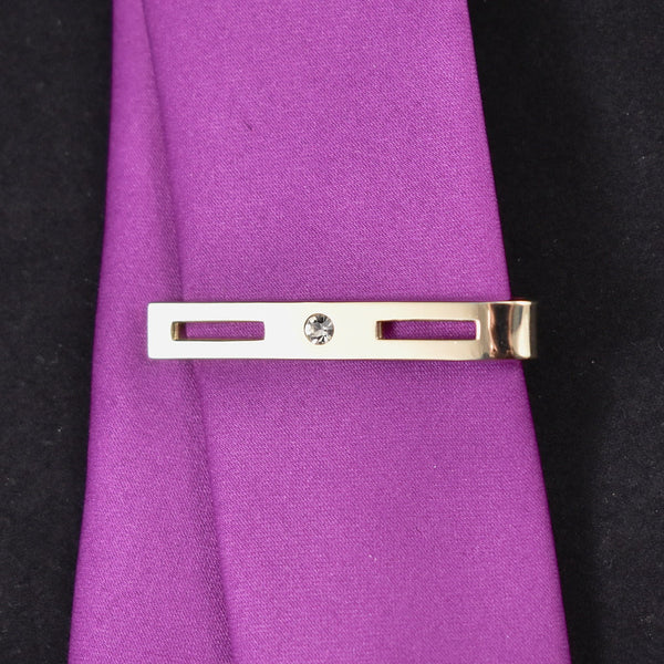 Cut Out & Rhinestone Vintage Tie Bar Cats Like Us