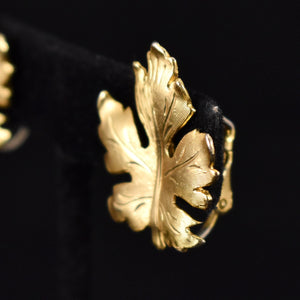 Lightweight Goldtone Maple Leaf Earrings