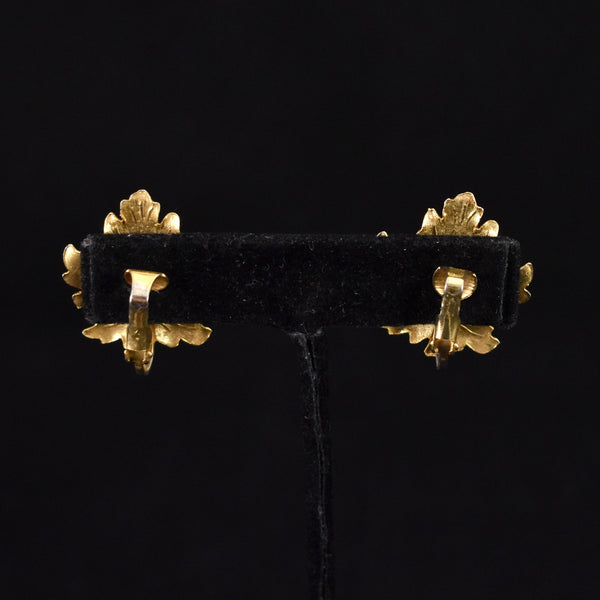 Lightweight Goldtone Maple Leaf Earrings