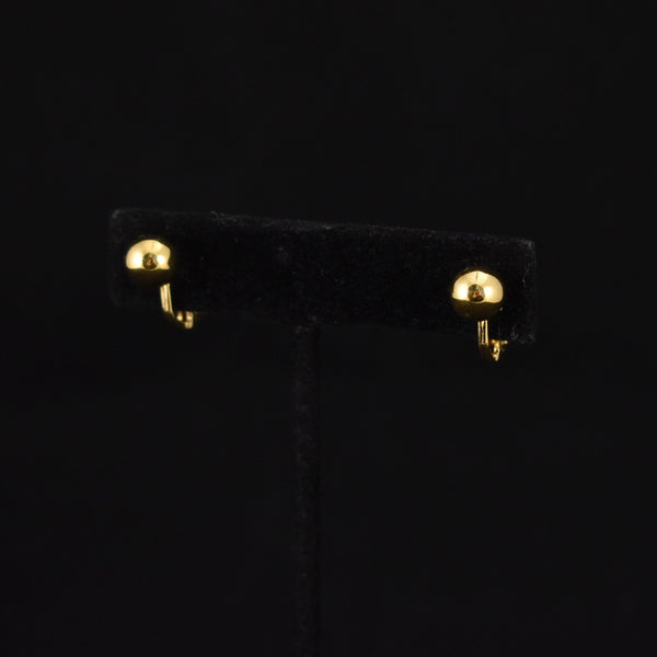 Monet Simple Gold Ball Earrings
