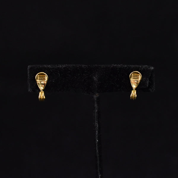 Monet Simple Gold Ball Earrings