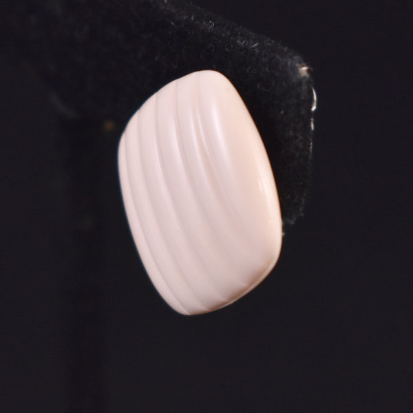 Trifari Cream Square Earrings