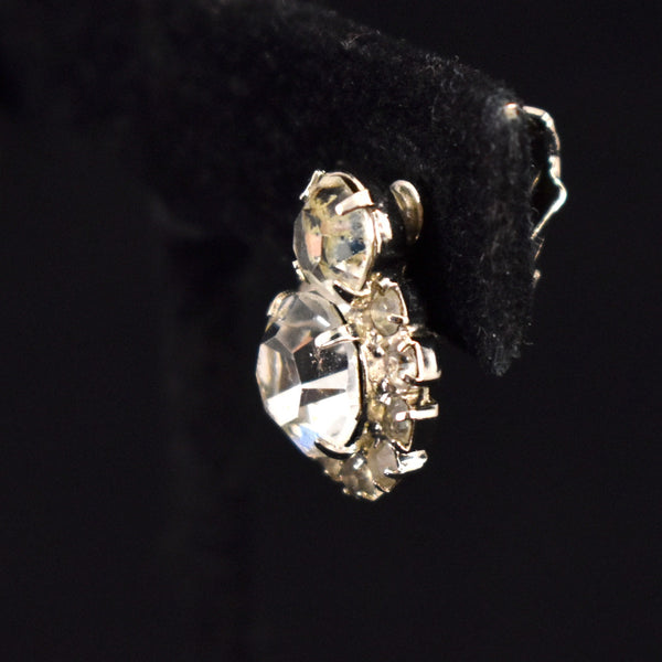 Simple Double Round Sparkly Earrings