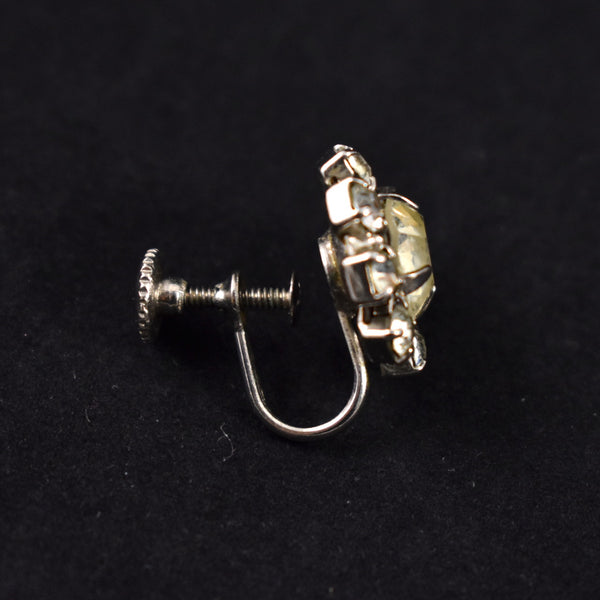 Simple Round Sparkly Rhinestone Earrings