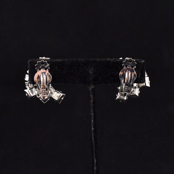 Sparkly Spray of Rhinestone Earrings