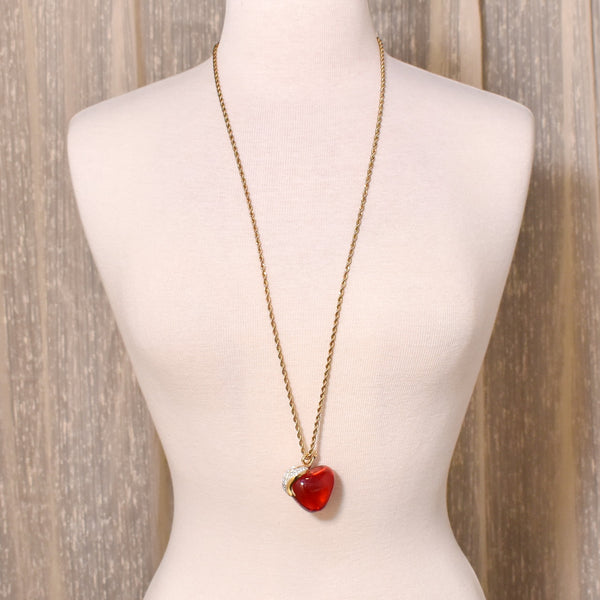Kenneth Jay Lane Apple Pendant Necklace