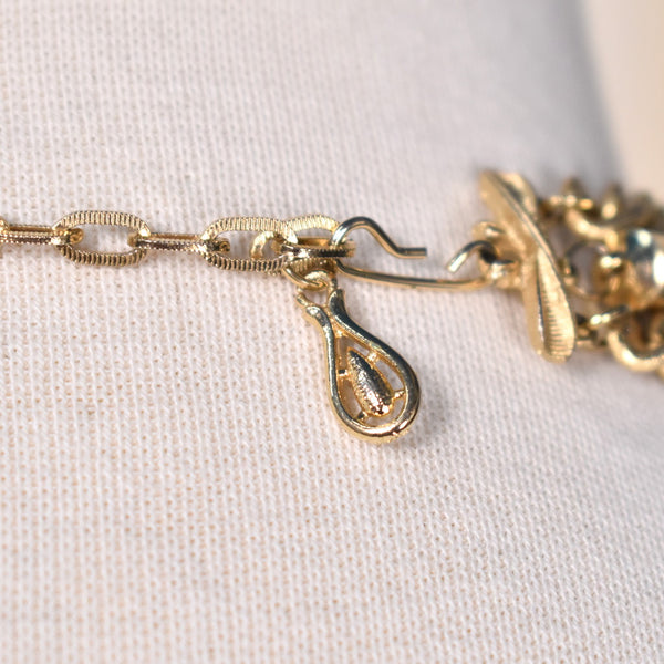 Chunky Goldtone Triple Chain Necklace