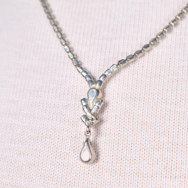 Rhinestone Teardrop Necklace