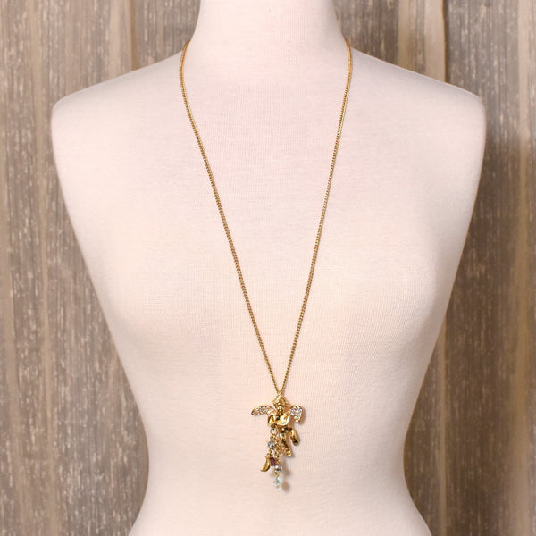 NIB Kirk's Folly Angel Cherub Pendant Necklace